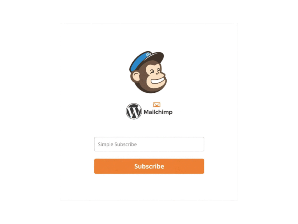 Mailchimp subscription.