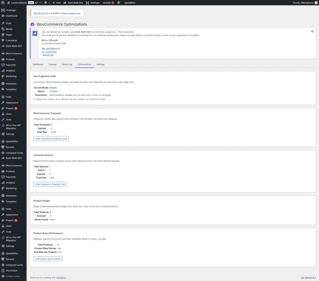 WooCommerce Optimizations - Five specialized performance modules